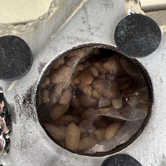 GC Home Silver Starfish Potpourri Sachet Holder Ceramic Coastal Beach 7” NWT - Picture 5 of 6